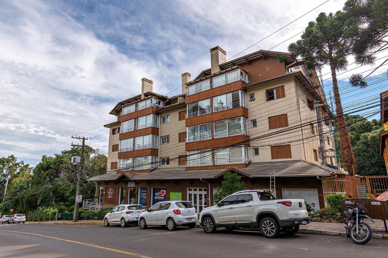 Appartamento Rosa Edificio Parque Da Vinicola Gramado Esterno foto