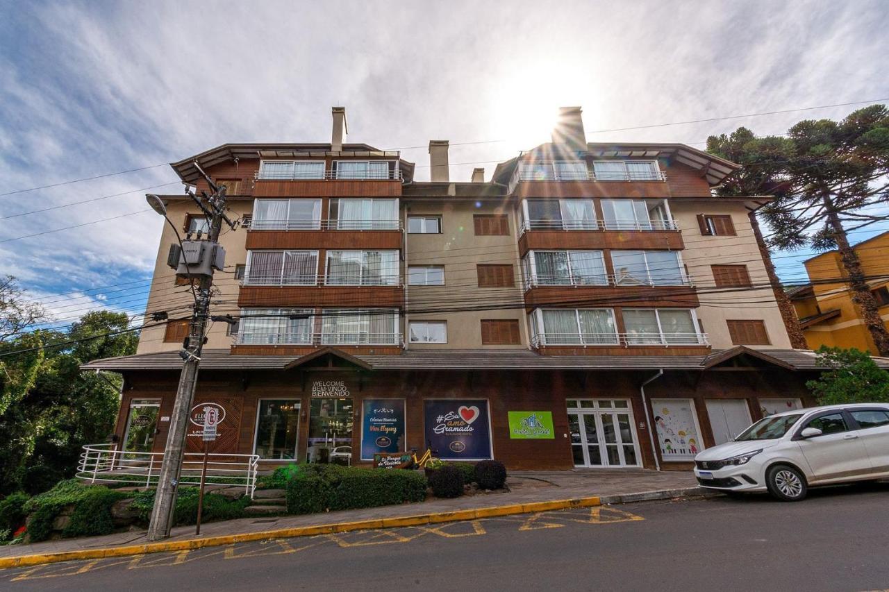 Appartamento Rosa Edificio Parque Da Vinicola Gramado Esterno foto