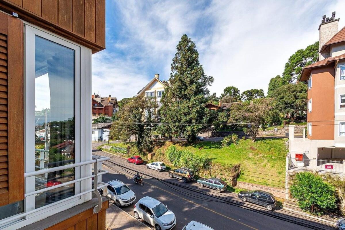 Appartamento Rosa Edificio Parque Da Vinicola Gramado Esterno foto